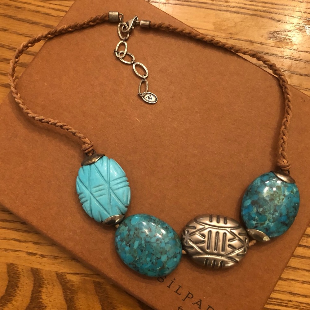 Silpada Sterling Silver Turquoise Magnesite Turks and Caicos Necklace N2859